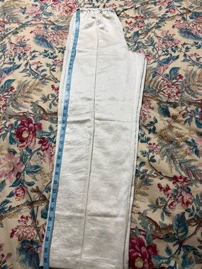 Madewell Cream Straight-Leg Elastic Waist Pants